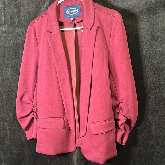 Scoop Pink Blazer Professional Suit Jacket - Picture 2 of 7